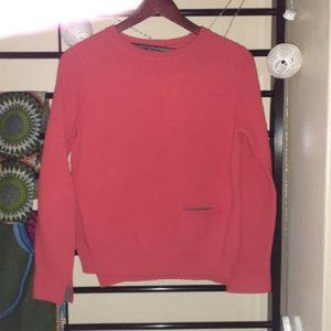 size small red sweater